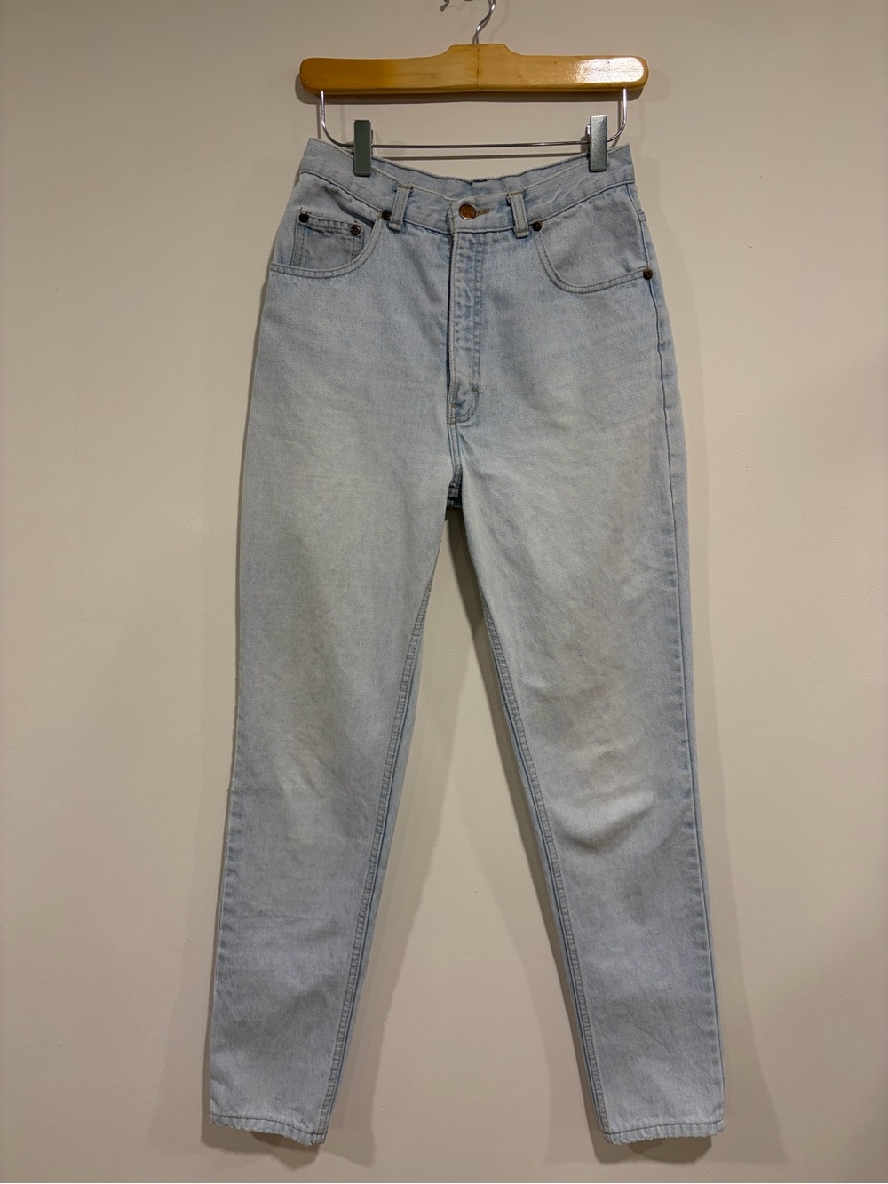 Vintage Brody 80s 90s Light Wash High Rise Tapered Leg Mom Jeans Women’s Size 27